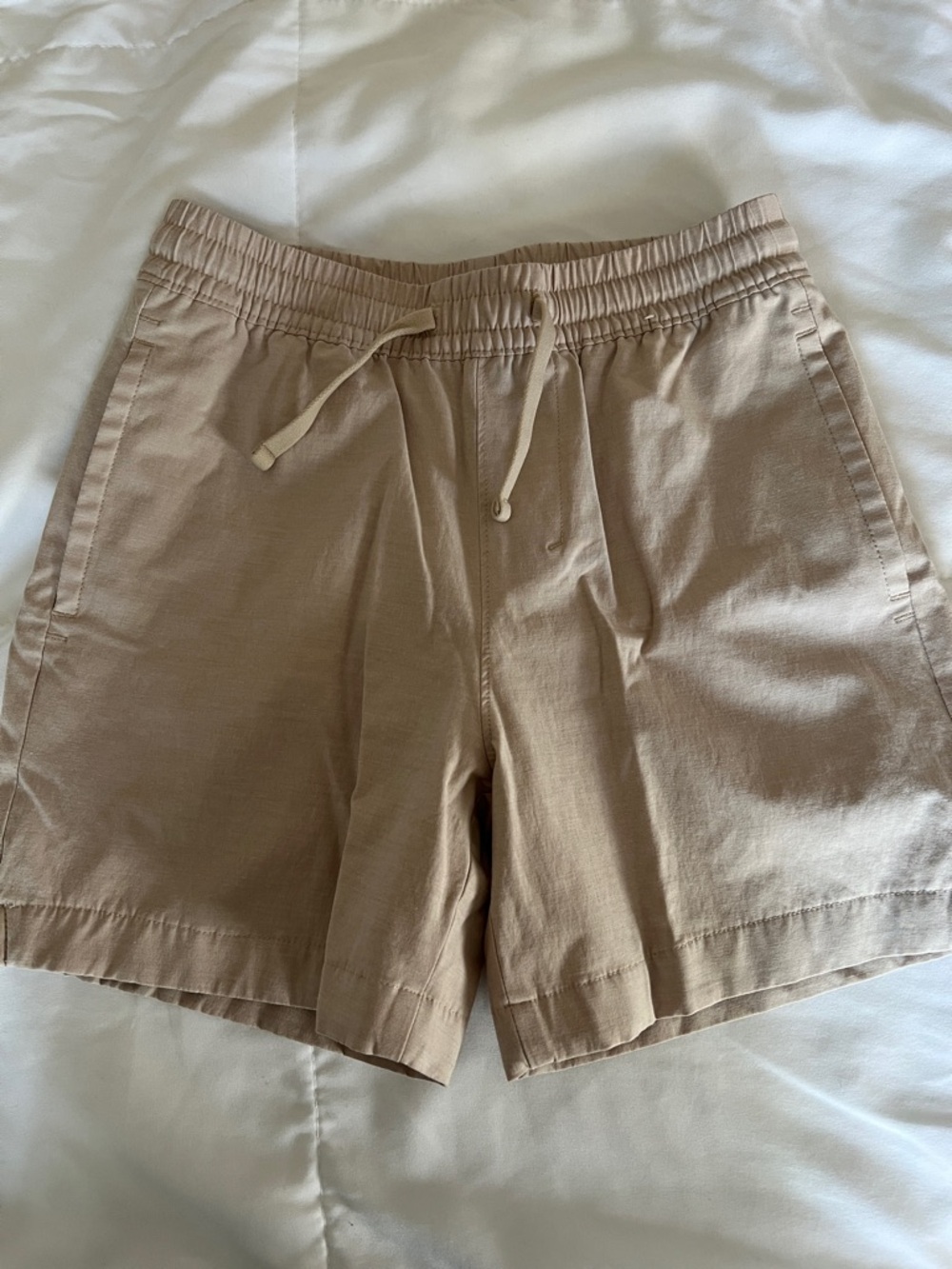 abercrombie kids Beige Drawstring Casual Shorts
